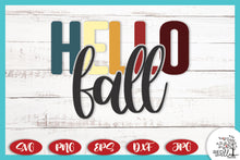 Load image into Gallery viewer, Hello Fall SVG - Fall SVG Files for Cricut
