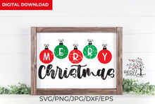 Load image into Gallery viewer, Merry Christmas SVG File for Cricut
