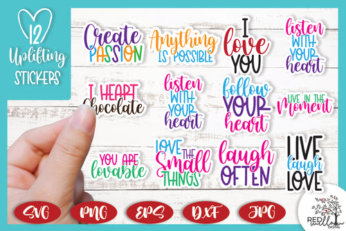 Inspirational Self-Love Printable Stickers