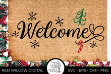 Load image into Gallery viewer, Christmas Welcome Mat SVG - Christmas Doormat SVG
