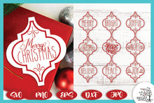 Load image into Gallery viewer, Arabesque Tile Ornament Christmas SVG Bundle
