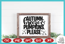 Load image into Gallery viewer, Autumn Breeze and Pumpkins Please Fall SVG -  Fall SVG Files for Cricut
