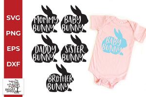 Bunny Family Easter SVG Bundle - Red Willow Digital