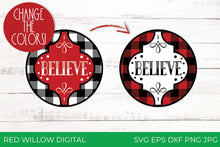 Load image into Gallery viewer, Christmas Ornament SVG Bundle - 10 Round Ornament SVG Designs
