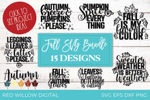 Load image into Gallery viewer, Oh My Gourd! Fall SVG Bundle for Cricut
