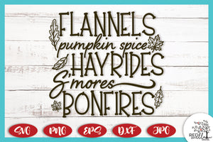 Flannels Pumpkin Spice Fall SVG - Fall SVG Files For Cricut