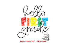 Load image into Gallery viewer, Hello First Grade SVG Cut File - Red Willow Digital
