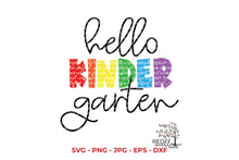 Load image into Gallery viewer, Hello Kindergarten SVG Cut File - Red Willow Digital
