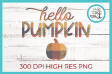 Load image into Gallery viewer, Hello Pumpkin Sublimation File, Fall SVG - Red Willow Digital
