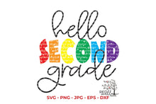 Load image into Gallery viewer, Hello Second Grade SVG Cut File - Red Willow Digital
