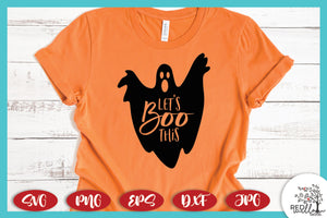 Let's Boo This Halloween SVG for T-Shirts