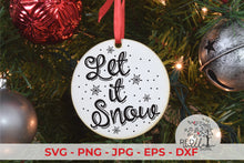 Load image into Gallery viewer, Let It Snow Christmas SVG File
