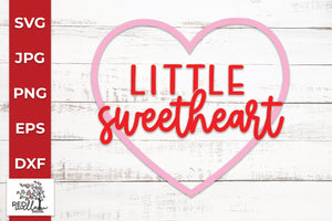 Little Sweetheart Valentine's Day SVG - Red Willow Digital