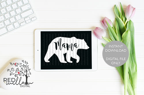 Mama Bear SVG - Red Willow Digital