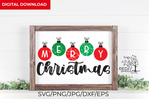 Merry Christmas SVG File for Cricut