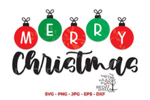 Load image into Gallery viewer, Merry Christmas SVG File for Cricut
