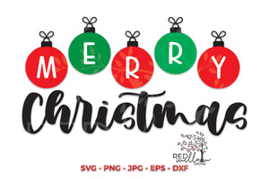 Merry Christmas SVG File for Cricut