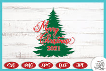 Load image into Gallery viewer, Merry Christmas 2021 - Christmas SVG File
