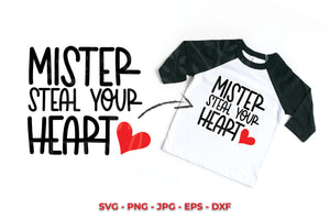 Mister Steal Your Heart Valentine's Day SVG - Red Willow Digital