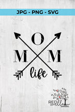 Load image into Gallery viewer, Mom Life Crossed Arrows SVG - HoMade Studio

