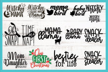 Load image into Gallery viewer, Mommy and Me SVG Bundle, 20 Matching Design Sets for T-Shirts
