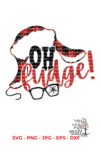 Oh Fudge Funny Christmas SVG File