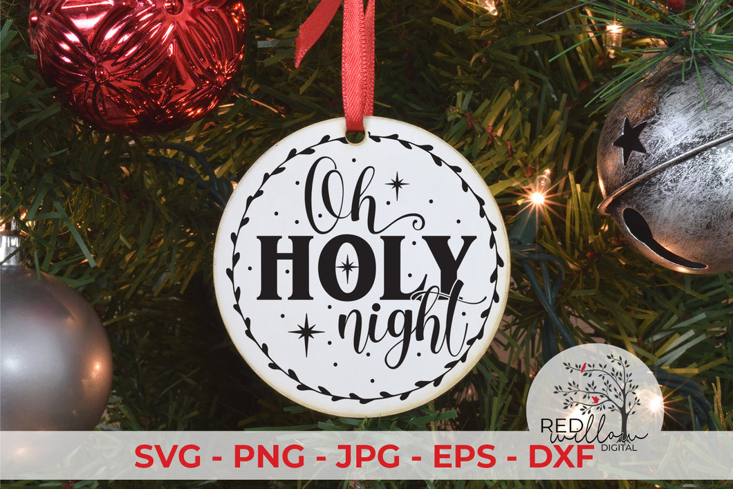 Oh Holy Night Christmas SVG File