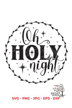 Load image into Gallery viewer, Oh Holy Night Christmas SVG File
