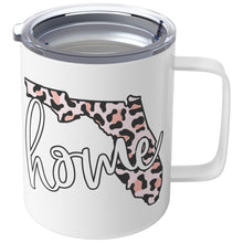 Load image into Gallery viewer, Pink Animal Print Florida Insulated Coffee Mug
