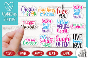 Inspirational Self-Love Printable Stickers