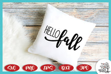 Load image into Gallery viewer, Hello Fall SVG -  Fall SVG Files for Cricut

