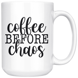 Coffee Before Chaos Mug - Red Willow Digital